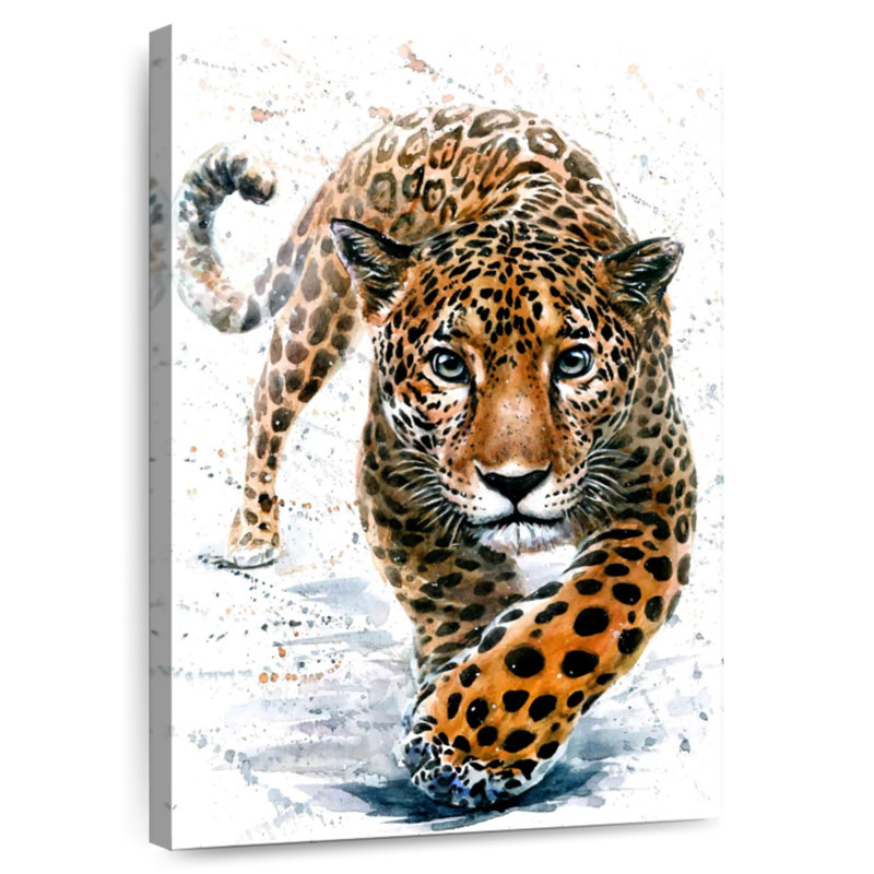 Léopard sauvage Brampt, H 36 po x l 24 po
