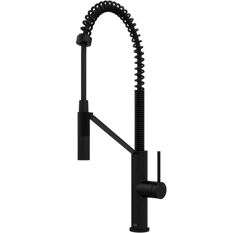 Livingston 24" H 1-handle DockLock™ Pull-Down 2-Function Sprayer Kitchen Faucet, Matte Black