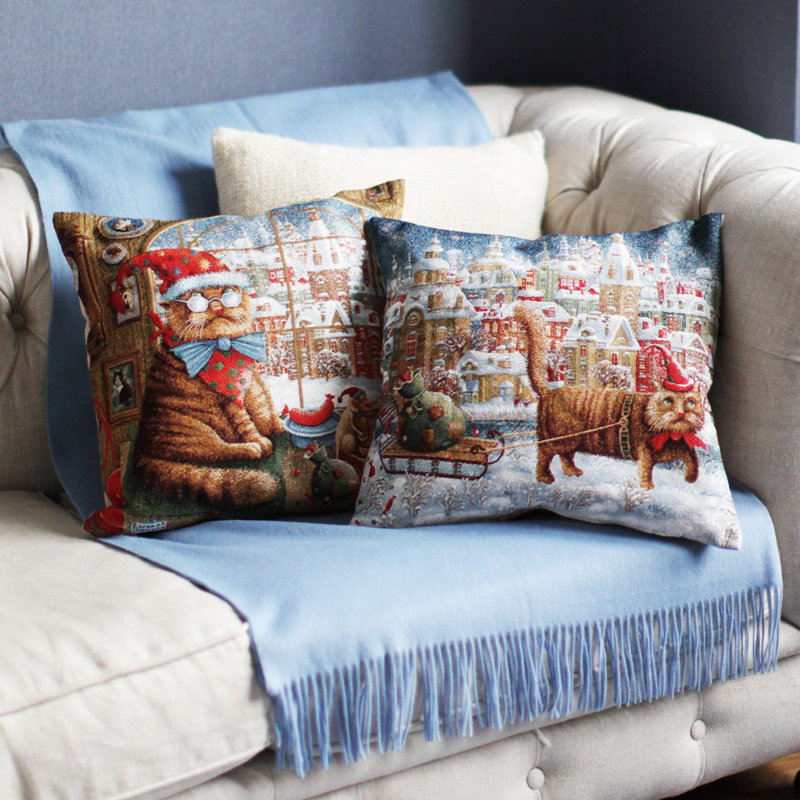 Hudie Quilted Throw Blanket, Carolina Blue