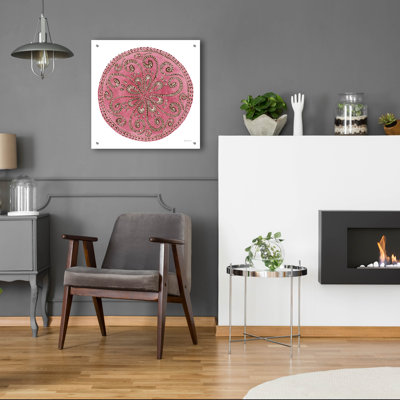 Bungalow Rose 'Rose Mandala' by Yvette St. Amant Acrylic Glass Wall Art
