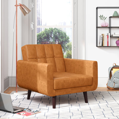 Fauteuil capitonné Gaige