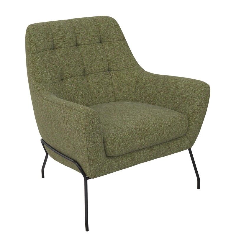 Leann Upholstered Accent Chair, Green
