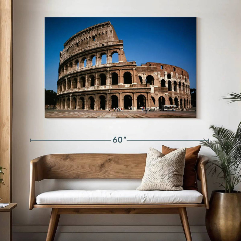 Roman Colosseum Ruins, 34" H x 51" W