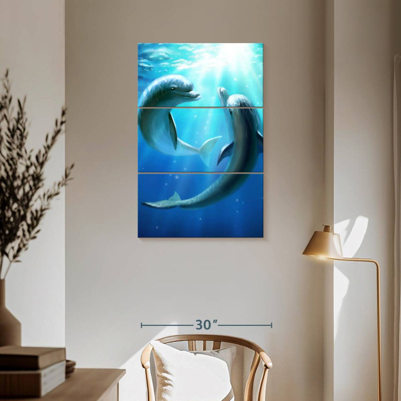 «Brampt Dolphin Best Friends», H 57 po x l 36 po