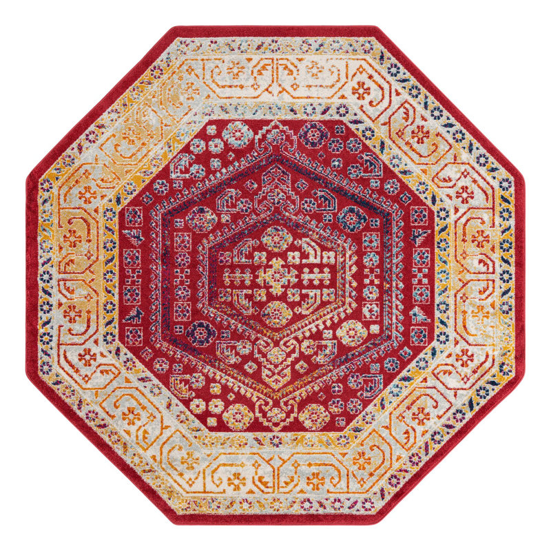 Aurelia Oriental Indoor Rug, Octagon 7' x 7'