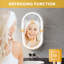 40x70x14cm Oval Frosted LED Bathroom Cabinet, with Anti-Fog, Dual Touch Dimmable, and Shaver Socket