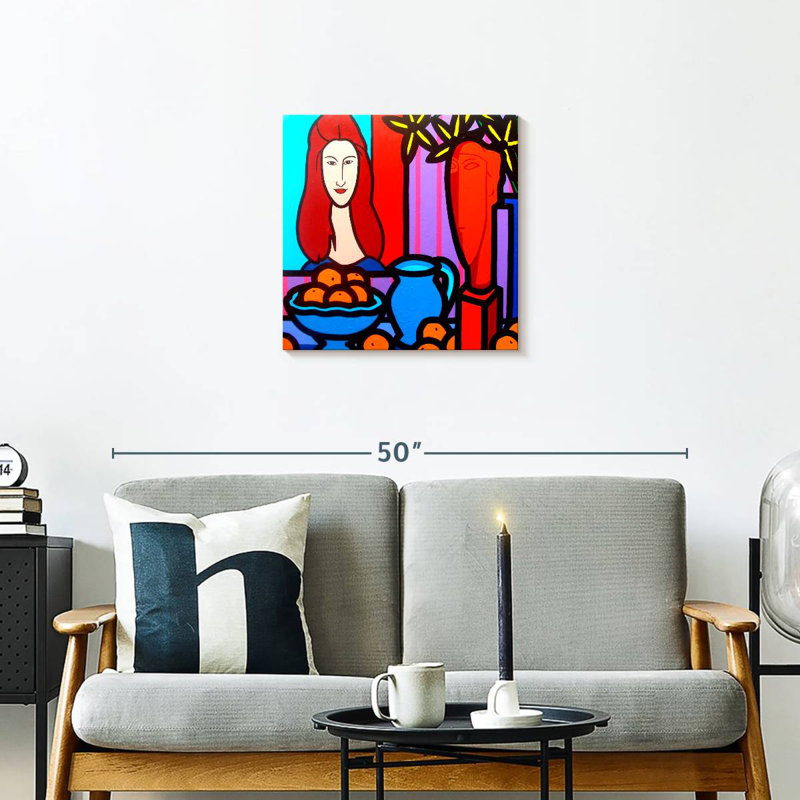 Leisha Homage To Modigliani I, 20" H x 20" W