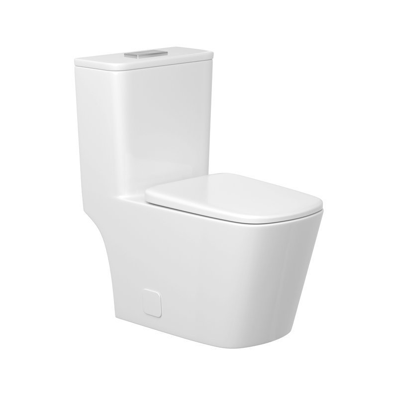 Dual 1/1/1.6 Gallons GPF Elongated Comfort Height Floor Mounted One-Piece Toilet (Seat Included)