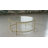 Berzan Glass Living Room Coffee Table with Round Metal Frame-1942114549
