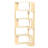 5 Tiers Corner Bookshelf, L Shaped Bookcase with Anti-Drop Panel, Wood Grain Book Shelf, Freestanding Book Storage Organizer for Home Office
