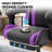 PU Leather Adjustable Gaming Chair, Ergonomic Desk Computer Chair with Headrest, Footrest and Lumbar Support-50490341