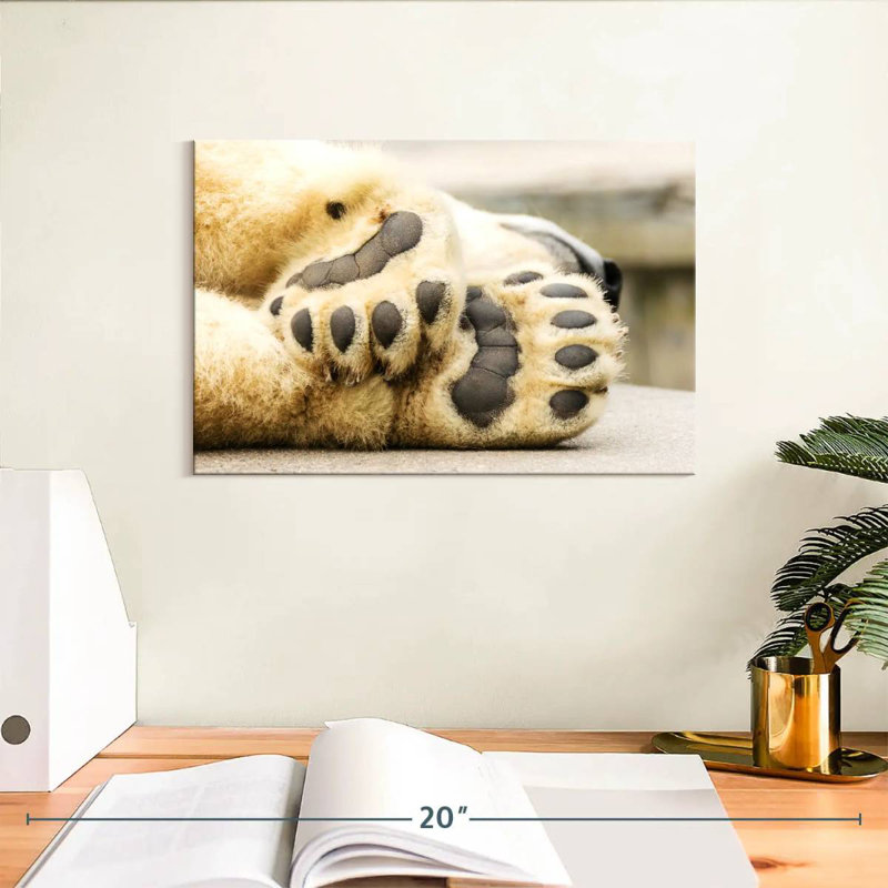 Brampt Polar Bear Paws, 8" H x 12" W