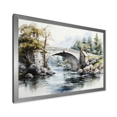 Pont beige Mackerley - reproduction sur toile