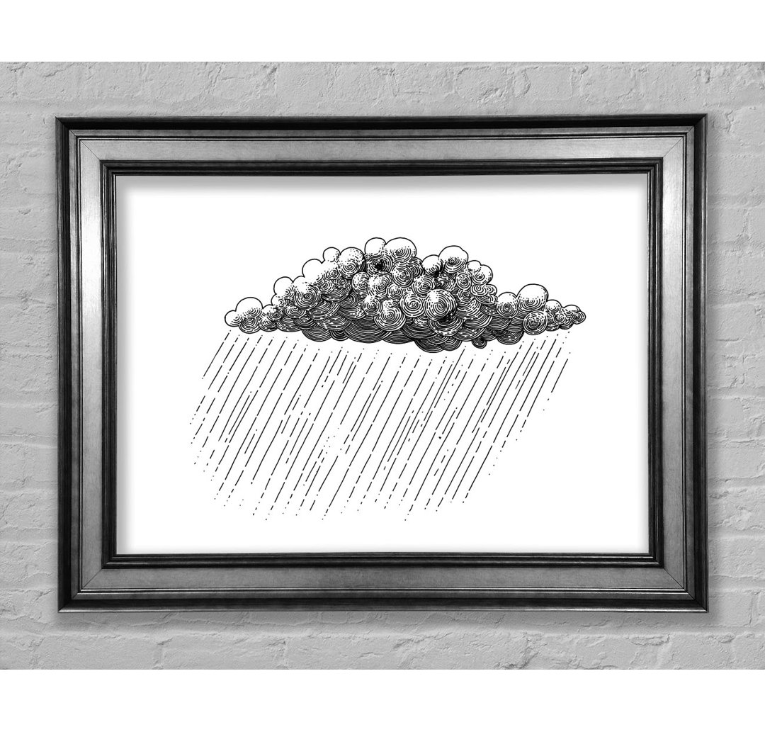 Die Regenwolke - Einzelner Bilderrahmen Kunstdrucke