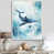 White Floater Framed