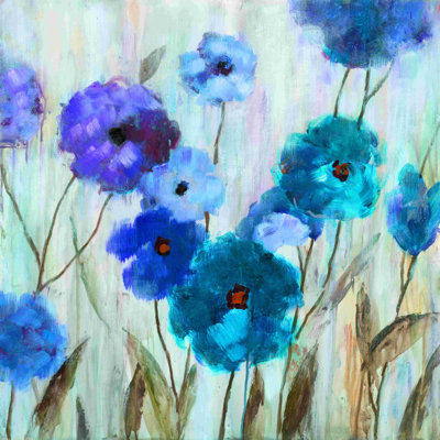 " Painterly Blue " Painting Print