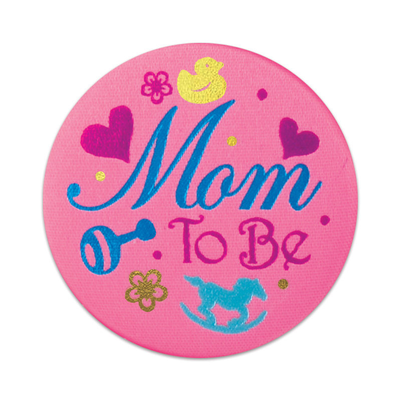«Mom To Be Satin Button» - 2 po - paquet de 6