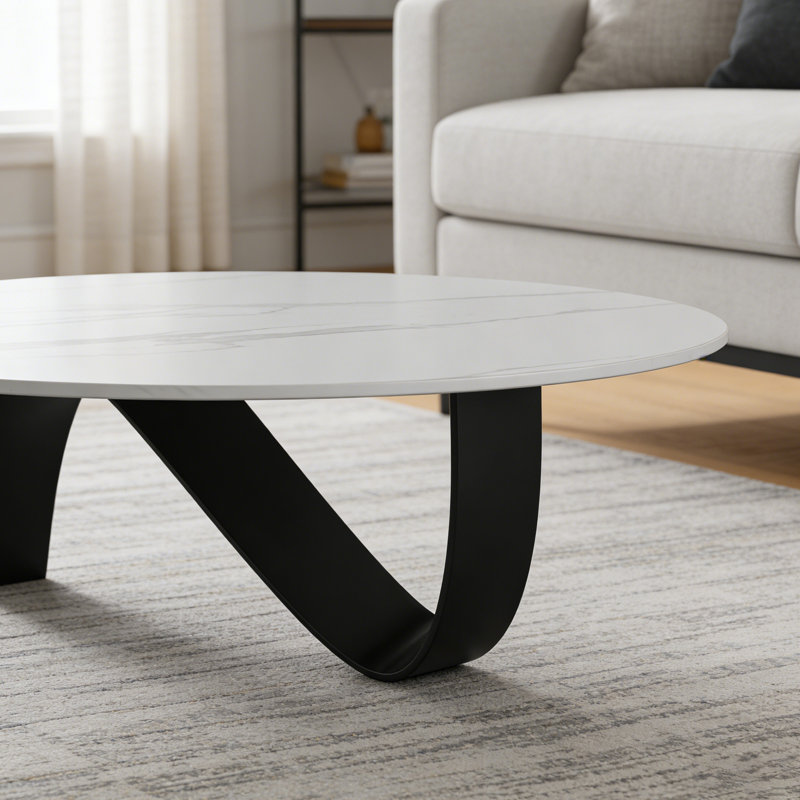 Arnav, Blanc / gris clair, H 15,74 po x L 47,24 po x l 23,62 po