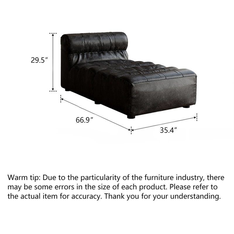 Canapé en cuir American-Style Vintage, fauteuil inclinable de style minimaliste