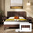 Queen Size Walnut Headboard, Modern Design With 3D Fluted Panel And Real Wood Appearance, Easy To Put Together Headboard Of Wood, Wingback Wall - Mounted Panel, For A Bedroom, Simple Up-682790