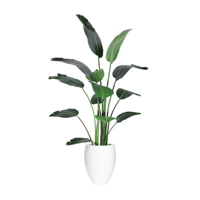 Cape Town 72'' Faux Bird Of Paradise Tree in Fiberstone Planter