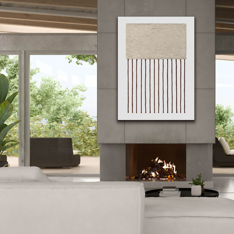  «Monolithe 2» par Alonzo Saunders, art mural sur toile, 40 po x 54 po, H 54 po x l 40 po