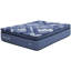 Très grand matelas bleu + multi 14 po avec unité de poche, mousse à mémoire de forme, couches de mousse, housse en tissu super doux