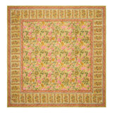 Damaris Tablecloth - Pink/Mustard - 59" x 59"