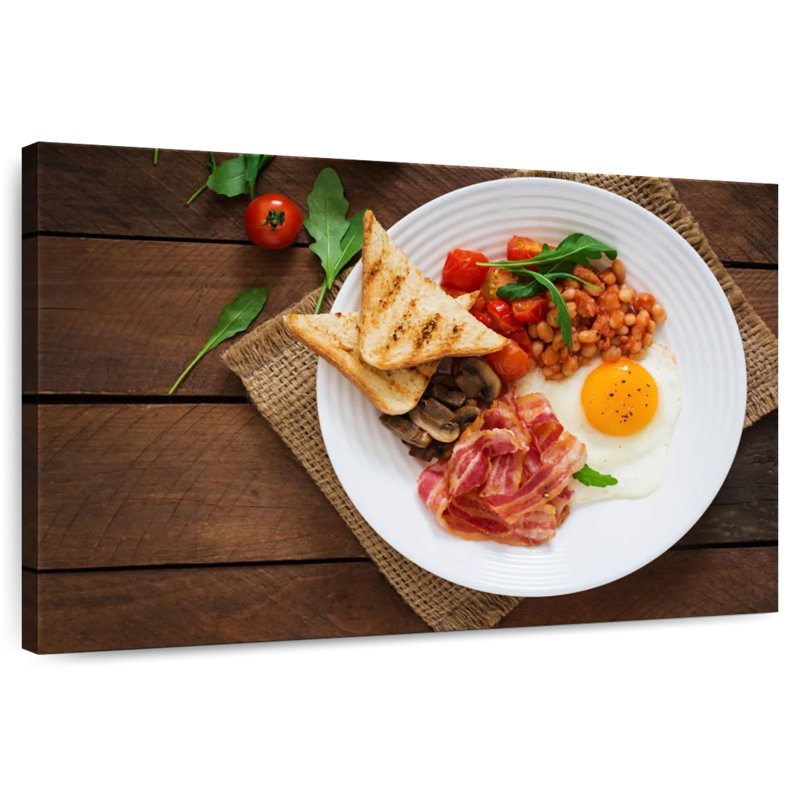 Petit déjeuner anglais, H 16 po x l 24 po