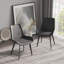 Chaise de salle à manger moderne avec pieds en métal noir Chai-2Pcs / Ctn-995242171