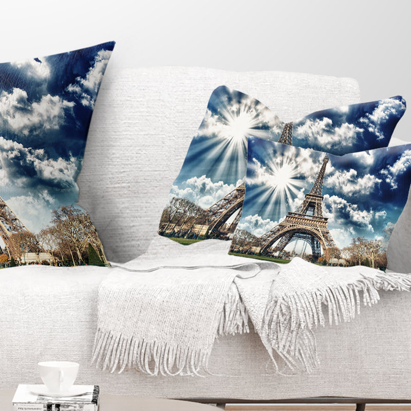 Coussin lombaire en tour de magnifique paris eiffel