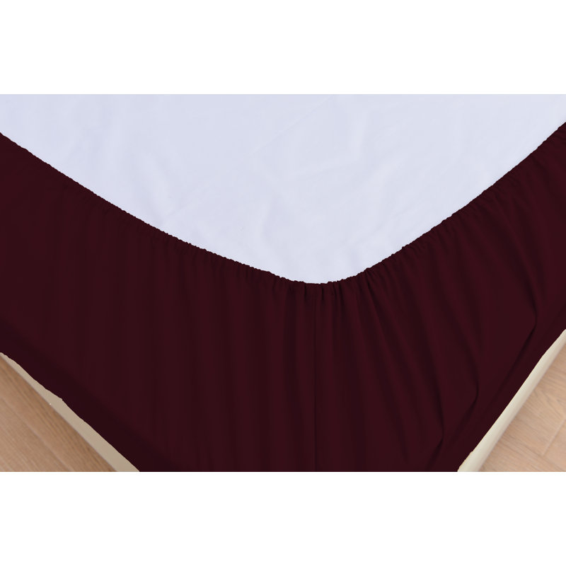 Ensemble de draps en rayonne de bambou, Très grand séparé, Aubergine