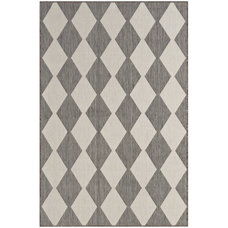 Positano Indoor / Outdoor Rug, Rectangle 4' x 6', Gray
