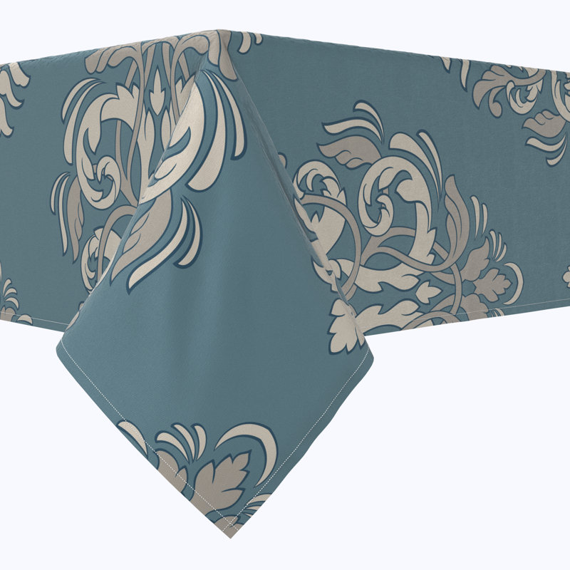 Rectangular Tablecloth, 100% Cotton, Floral 154, 104" x 60"