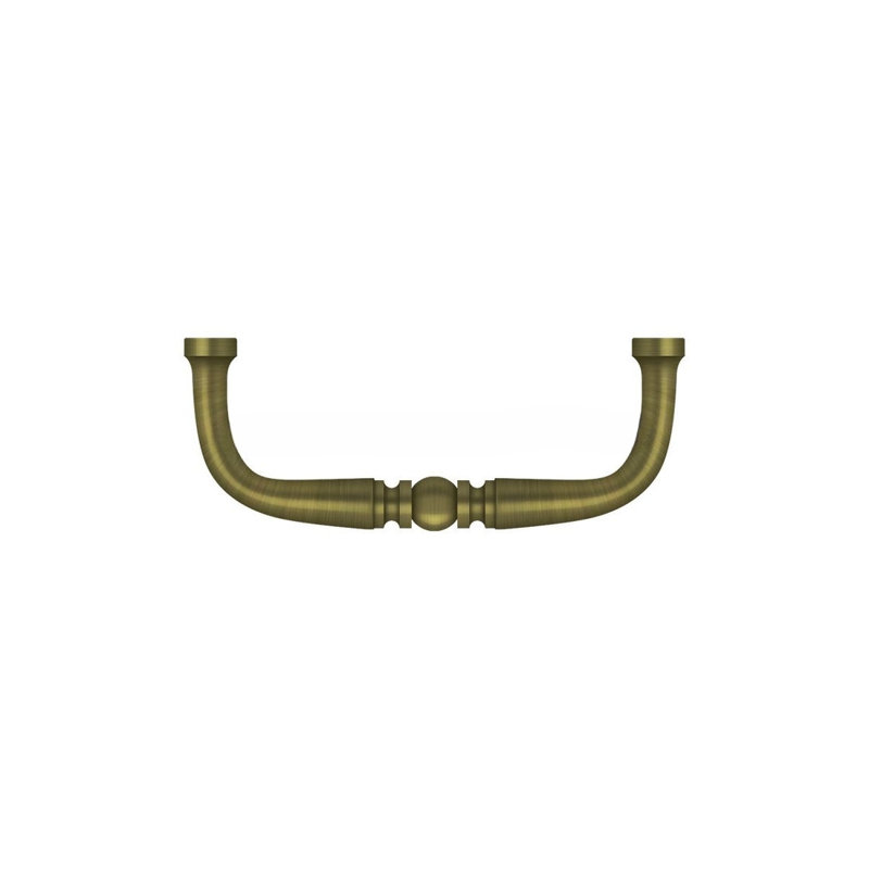 Poignée Deltana PCT300U5; Traditionnel; 3 po; finition laiton antique, Laiton antique