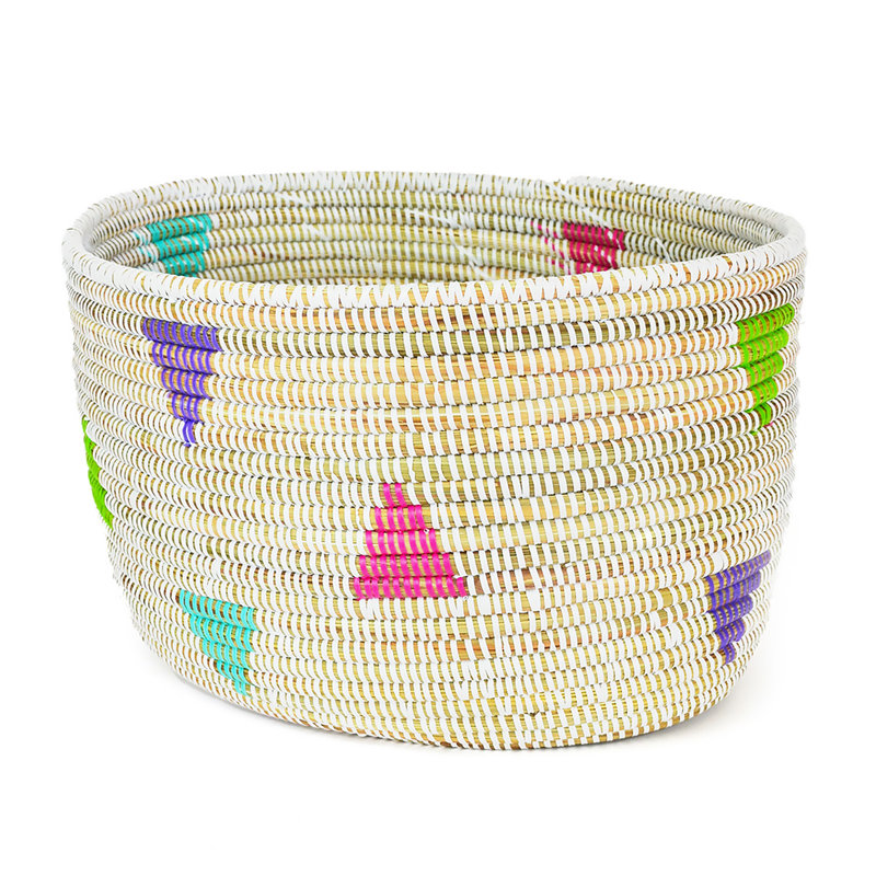 White Knitting Basket