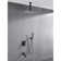 Ceiling Mounted Shower System Combo Set With Handheld And 16"Shower Head