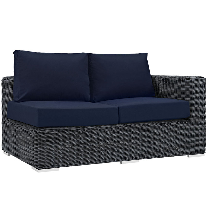 Causeuse Modway, Toile bleu marine Sunbrella®