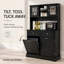 Armoire de cuisine avec tablettes réglables, pour la cuisine et le salon-2048998976