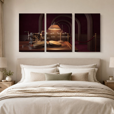 Ensemble de 3 impressions sur toile rétro