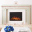 Highmark Traditional Electric Fireplace Insert Heater, WiFi, Google & Alexa Compatible, Logs & Crystals-1778754351