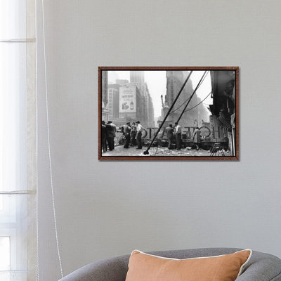 V-E Day (Times Square, NYC 1945) by Ruth Orkin - Print on Canvas