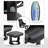 Recliner With Ottoman Footrest, Recliner Chair With Vibration Massage, Faux Leather And Swivel Wood Base For Living Room And Bedroom