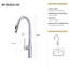 Robinet de cuisine rétractable certifié CUPC (finition nickel brossé) - Bec en laiton / acier inoxydable durable | Idée de cadeau-122633927-122633929