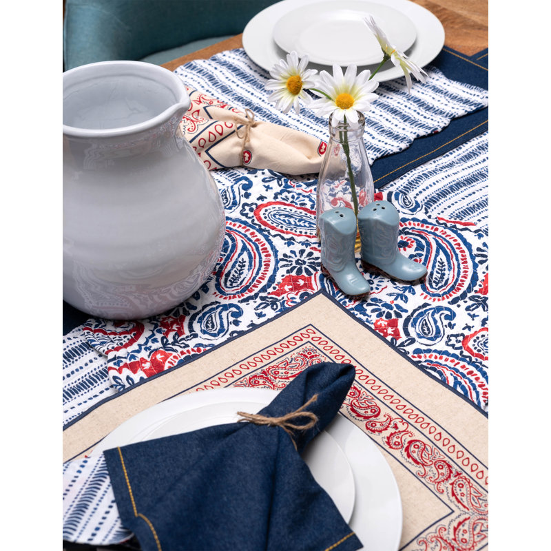Americana Paisley Runner