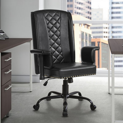 Black Ergonomic Executive Chair Adjustable Office Chair Swivel Desk Chair High Back Computer Chair