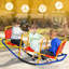Bascule en plastique 2 places Gymax