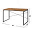Bureau d'écriture rectangulaire en bois massif-333281006