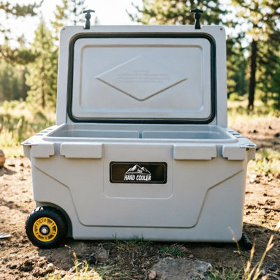 65 Quart Heavy-duty Insulated Cooler, 6-day Ice Retention 80 Can Outdoor Cooler
