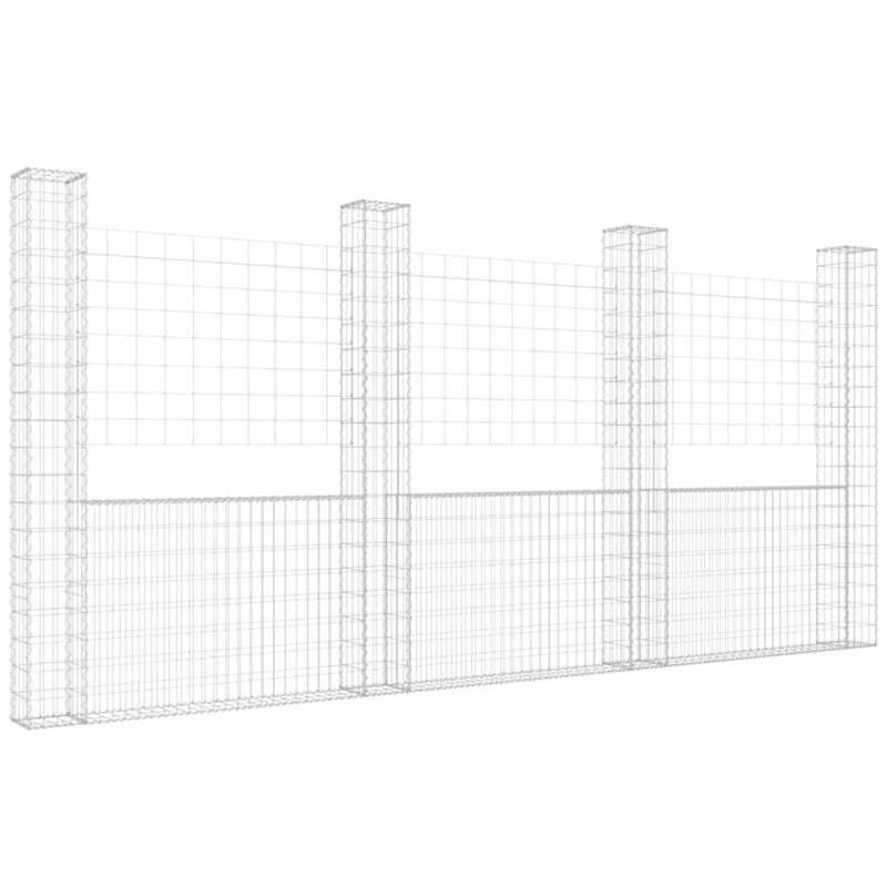 Alieda 380 cm W Fence Panels Fencing, 200cm H x 380cm W x 20cm D